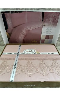КПБ EFOR RANFORCE (ALMILA NG-45) сухая роза гипюр евро