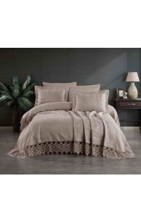 Покрывало EFOR Pique Bedspread NEVA (240*260) с наволочками темно-кремовый TAS
