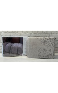 Покрывало PUPILLA VIOLET 180*240 махра/жаккард (хлопок) кофейный KAHVE