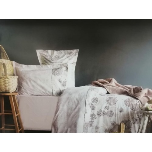 КПБ Pupilla (MARSILYA сиреневый) евро + плед