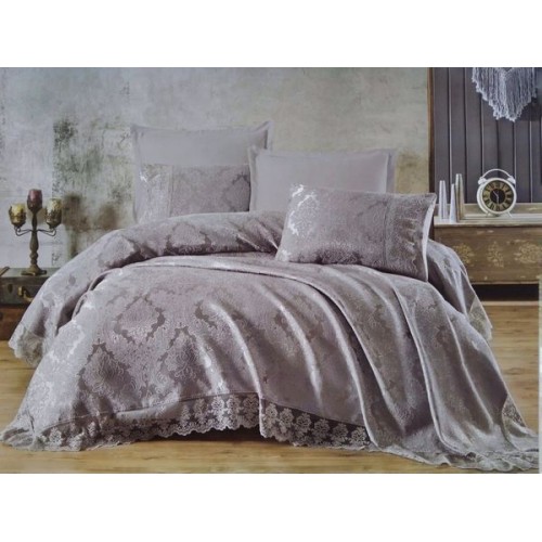 Покрывало Gardines ALINA 240*260 серый GRI