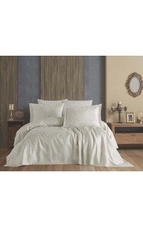 Покрывало EFOR (Gardines) с наволочками SUDE (240*260) кремовый KREM