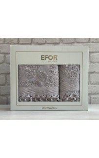 Набор полотенец EFOR из 2-х предметов (50*90.70*140) модель LILYUM NEW COTTONI (сирень) MOR