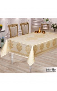 Скатерть EFOR ECRIN 160*220 прямоугольная кремовый Скатерть EFOR ECRIN 160*220 прямоугольная кремовый