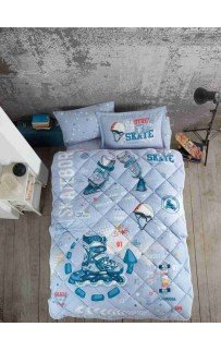 КПБ Clasy Ranforce (SKYLAND MAVI) 1.5 (набор с одеялом) КПБ Clasy Ranforce (SKYLAND MAVI) 1.5 (набор с одеялом)