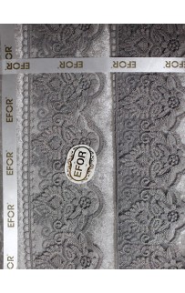 Скатерть EFOR DIAMOND 160*220 прямоугольная серебро GRI