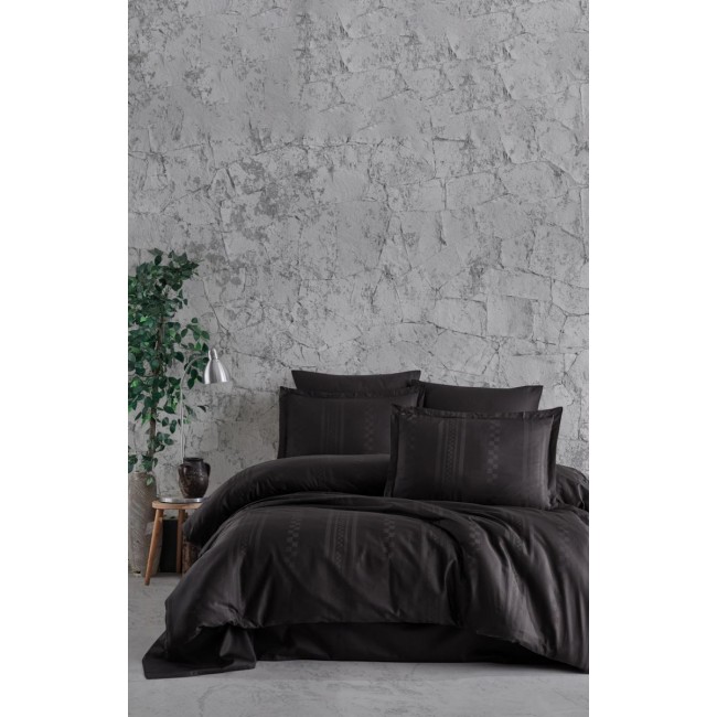 КПБ Clasy Satin Gizgili (CAPITAL ANTRASIT) евро