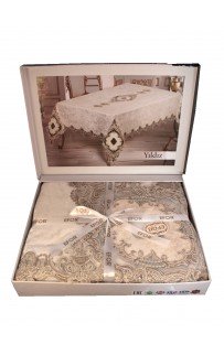 Скатерть EFOR YILDIZ 160*220 кремовый