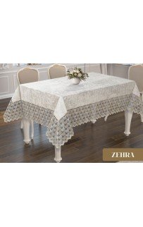 Скатерть EFOR ZEHRA 160*220 прямоугольная крем (KREM)