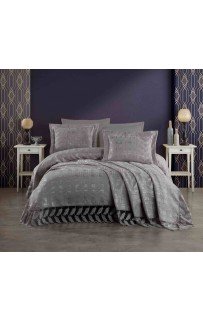 Покрывало EFOR Pique Bedspread KOSEM (240*260) с наволочками антрацит ANTRASIT