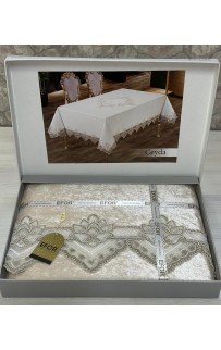 Скатерть EFOR CEYDA 160*220 прямоугольная капучино CAPI