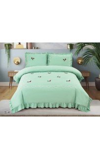 КПБ EFOR COTTONI с вышивкой "клубника" (S-4), евро