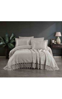 Покрывало EFOR Pique Bedspread NEVA (240*260) с наволочками серый GRI