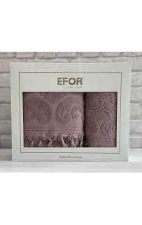 Набор полотенец EFOR из 2-х предметов (50*90.70*140) модель VASE NEW COTTONI (капучино) CAPUCHINO