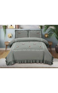 КПБ EFOR COTTONI с вышивкой "клубника" (S-6), евро