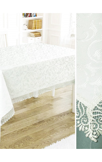 Скатерть EFOR 160x300 KDK белый BEYAZ