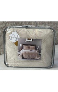 Покрывало ПВХ велюр (220*240) без наволочек светло-бежевый A.BEJ Покрывало ПВХ велюр (220*240) без наволочек светло-бежевый A.BEJ