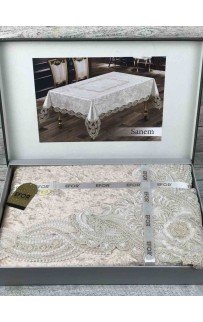 Скатерть EFOR SANEM 160*220 прямоугольная капучино