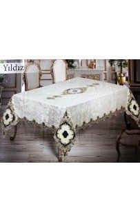 Скатерть EFOR YILDIZ 160*220 кремовый