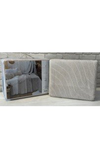 Покрывало PUPILLA SALDA 180*240 махра/жаккард (хлопок) темно-бежевый K.BEJ
