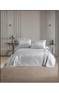 Покрывало EFOR Pique Bedspread MELISA (240*260) с наволочками серый GRI