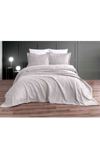 Покрывало EFOR Pique Bedspread FERDA (240*260) с наволочками кремовый KREM