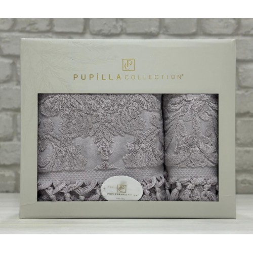 Набор полотенец Pupilla ELIZ хлопок (2 шт) (50*90,70*140) сирень