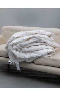 Одеяло пуховое "РОЯЛ" кассетное ручной работы, всесезонное круглое d-240, GERMAN GRASS