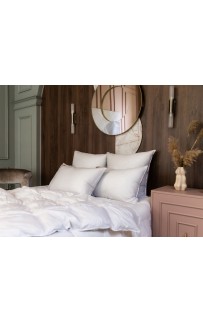 Подушка пуховая "СИЛЬВЕЙН" в хлопковом мако-сатине средняя 33х45, GERMAN GRASS