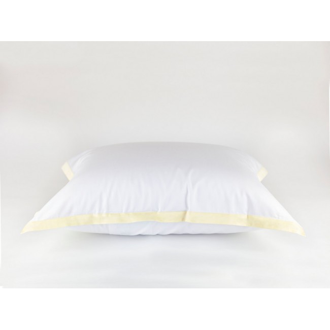 Наволочки "НОБИЛИС" белый с медовой отделкой 50x70 (2шт), GERMAN GRASS