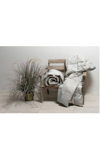 Дорожный плед – одеяло пуховый Travel Plaid Grass grey 140х200