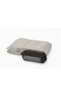 Дорожный плед – одеяло пуховый Travel Plaid Grass grey 140х200