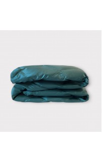 Дорожный плед-пончо пуховый Travel Cape Plaid Grass Aqua 130х170