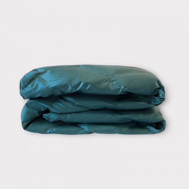 Дорожный плед-пончо пуховый морская волна 130x170, GERMAN GRASS