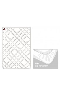 Наматрасник MATTRESS COTTONWASH GRASS легкий с юбкой 200х200х40