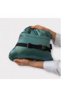 Дорожный плед-пончо пуховый морская волна 130x170, GERMAN GRASS