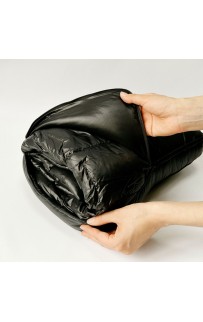 Дорожный плед-подушка пуховый черный 140x200, GERMAN GRASS