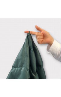 Дорожный плед-пончо пуховый темно-зеленый 130x170, GERMAN GRASS