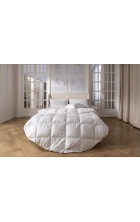 Одеяло пуховое "РОЯЛ" кассетное ручной работы, всесезонное круглое d-240, GERMAN GRASS