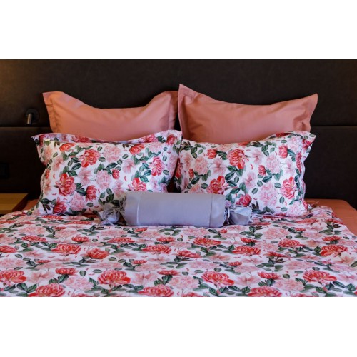 -017 Постельное белье Coral Peony Евро