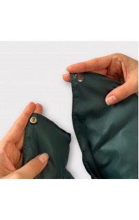 Дорожный плед-пончо пуховый Travel Cape Plaid Grass DARK GREEN 130х170