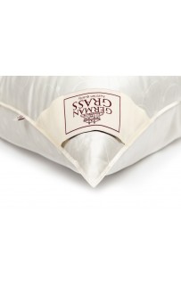 Подушка "ЭЙДАР" с пухом арктической гаги в шелковом жаккарде, средняя 50x70, GERMAN GRASS