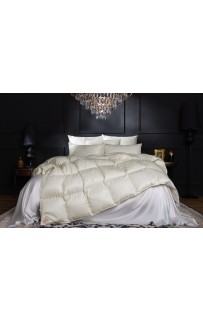 Одеяло "ЭЙДАР" с пухом арктичекой гаги в шелковом жаккарде, легкое 200x220, GERMAN GRASS