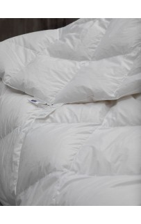 Одеяло пуховое "РОЯЛ" кассетное ручной работы, всесезонное круглое d-240, GERMAN GRASS