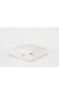 Подушка пуховая "КИНРОС" трехкамерная в тонком хлопковом сатине, средняя 70x70, GERMAN GRASS