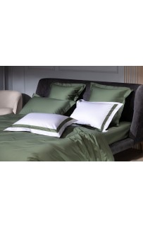 Наволочки с широкой отделкой "АЛЛЮР" альпийский хвойный зеленый 50x70 (2шт)