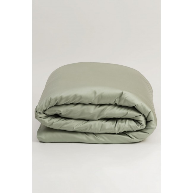 Пододеяльник тенсель "БРИЛЛИАНТ" оливковый 140x205, GERMAN GRASS