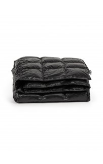 Дорожный плед-пончо пуховый Travel Cape Plaid Grass  Black 130х170