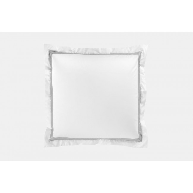 Наволочки с широкой отделкой хлопок "АЛЛЮР" альпийский пепельный серый 70x70 (2шт), GERMAN GRASS