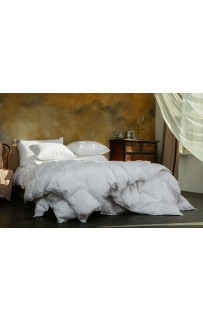 Подушка пуховая "ПРИССЕЛЬ" в жаккардовом хлопковом сатине, средняя 50x90, GERMAN GRASS